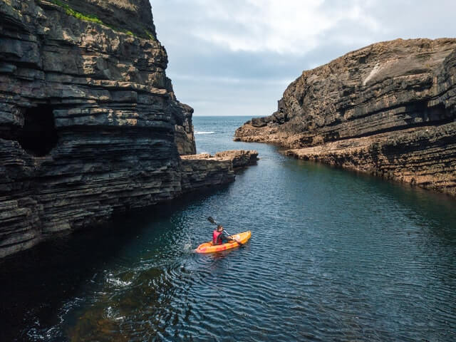 kayaking near the big rocks