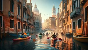 kayaking the venetian canals in italy